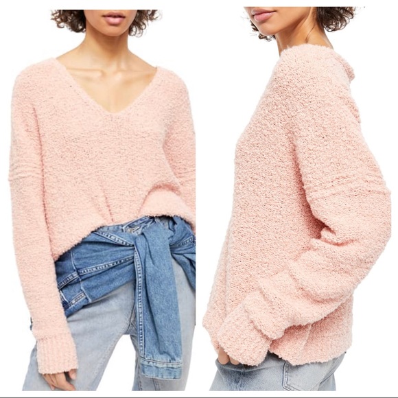 NWT Free People Finders Keepers V-Neck Sweater - Picture 3 of 8